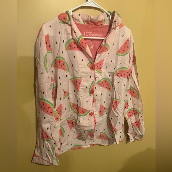 PJ salvage watermelon pajama top M - Picture 3 of 8